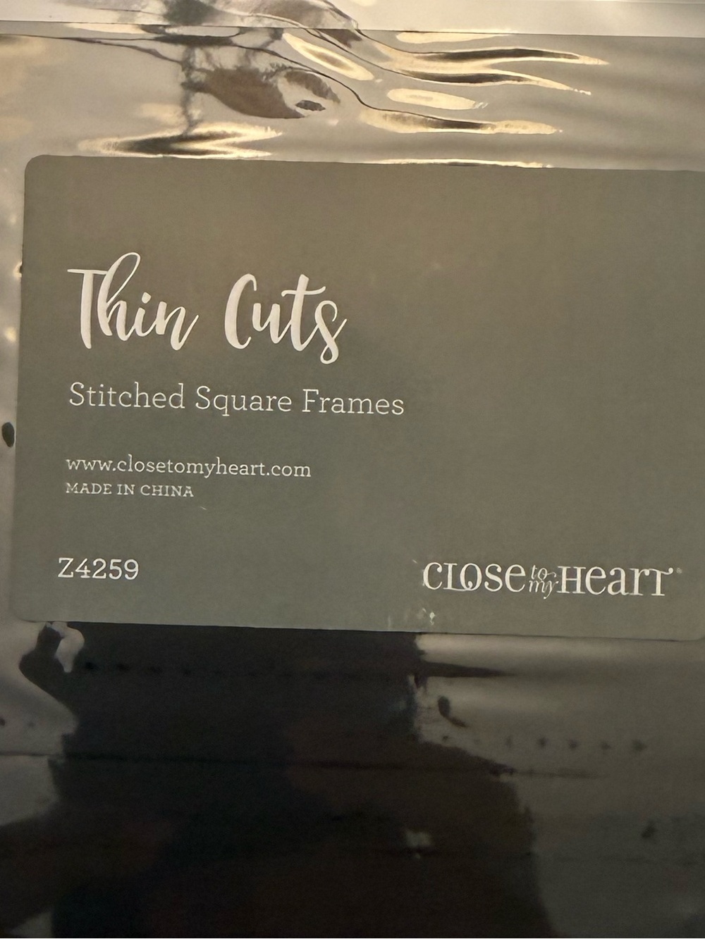 Close To My Heart Stitched Square Frames Thin Cuts Metal Dies - New - Picture 2 of 3